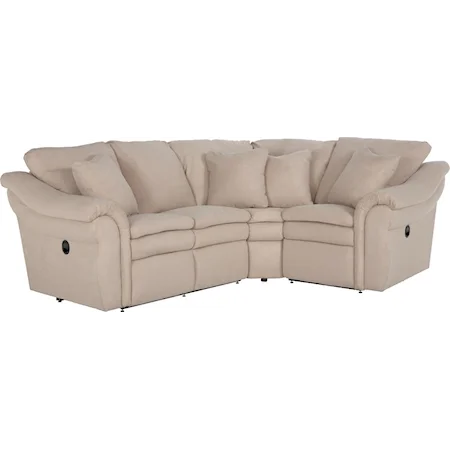 3 Pc Power Reclining Sectional Sofa with LAS Sofa